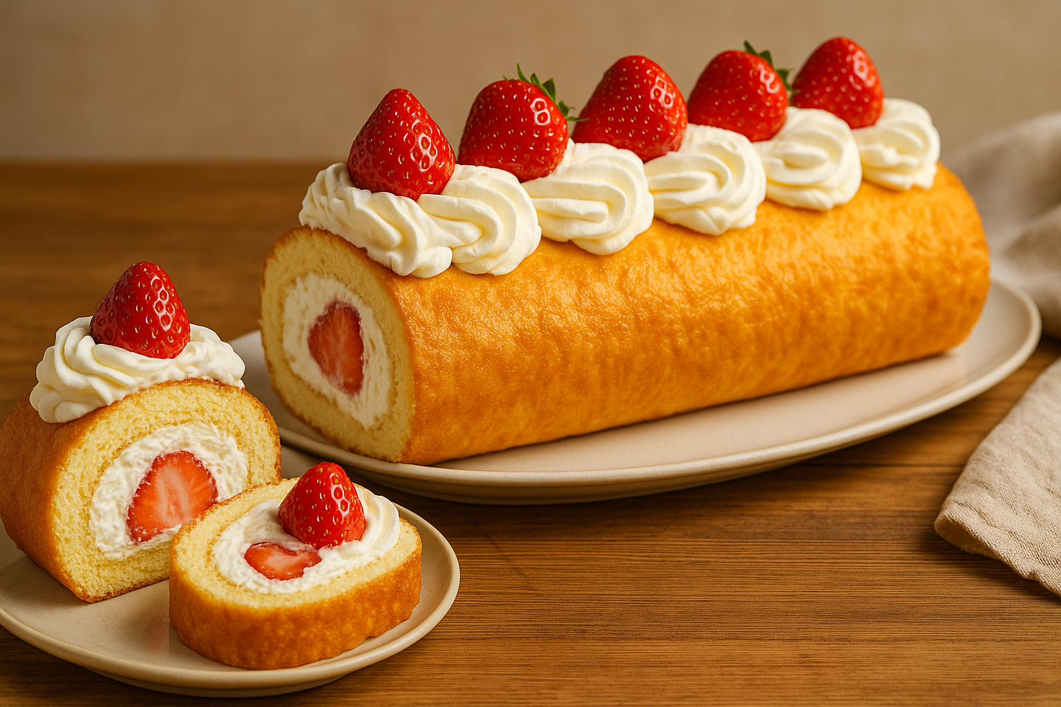 コストコ ストロベリーロールケーキ